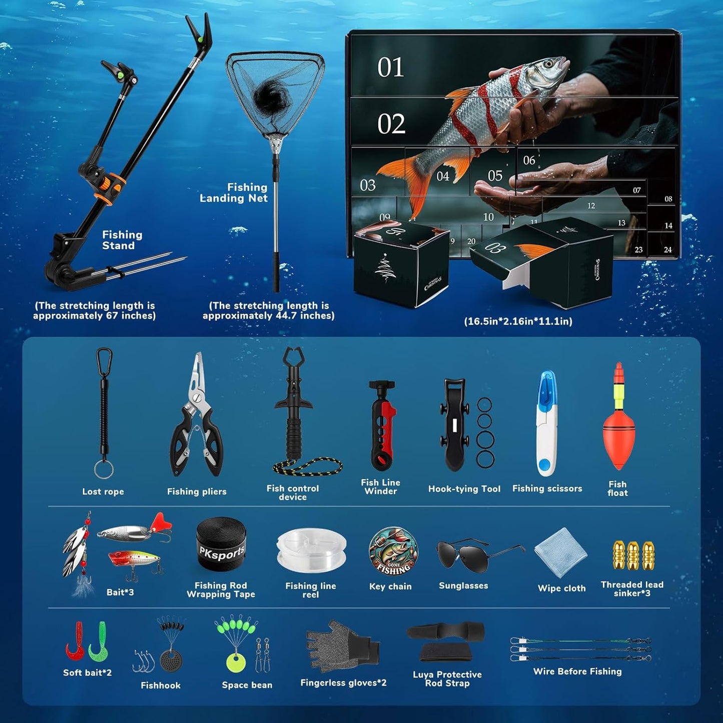 calender dyi fishing lures FISHING ADVENT CALENDAR
